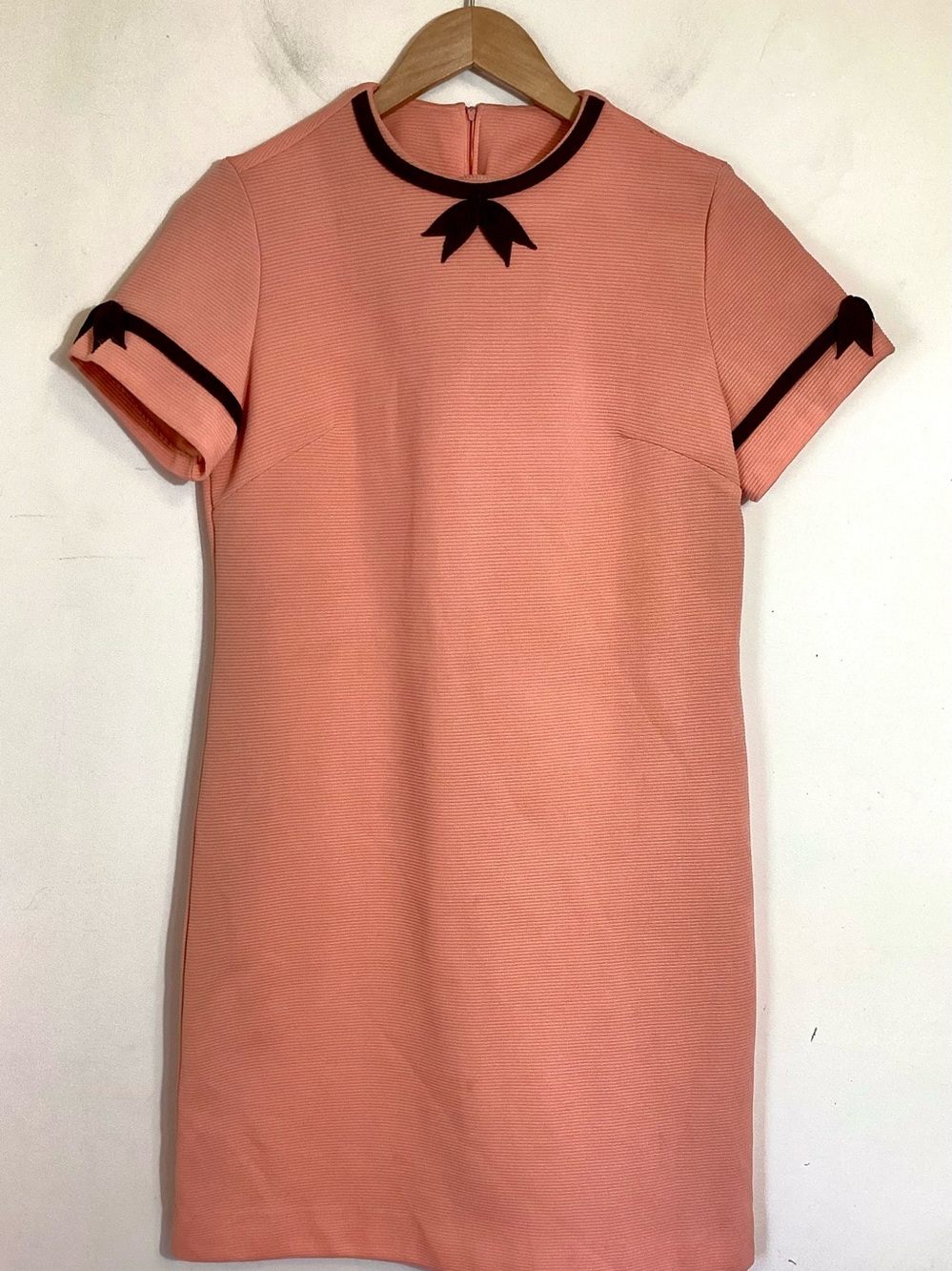 Handmade 60s Mod Retro Mini Shift Dress Size M - Picture 5 of 16